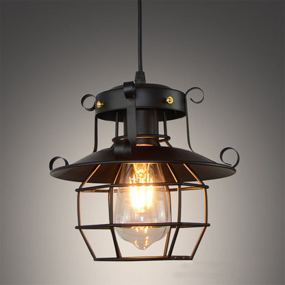 Vintage Pendant Light | 8.7 in | Industrial Retro Ceiling Lamp | Adjustable Hanging Fixture | Brick by Brick