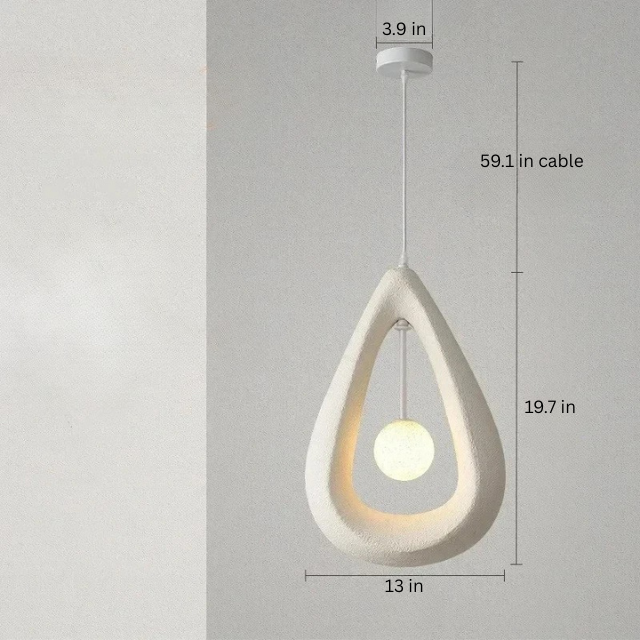 Japanese Wabi Sabi Pendant Light | 7.9 - 15.7 in | Nordic Style Modern Ceiling Lamp  | 110–240V | Brick by Brick