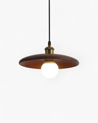 Ceiling Pendant Light | Slim Wood Shade | Japandi Zen | Minimalist Design