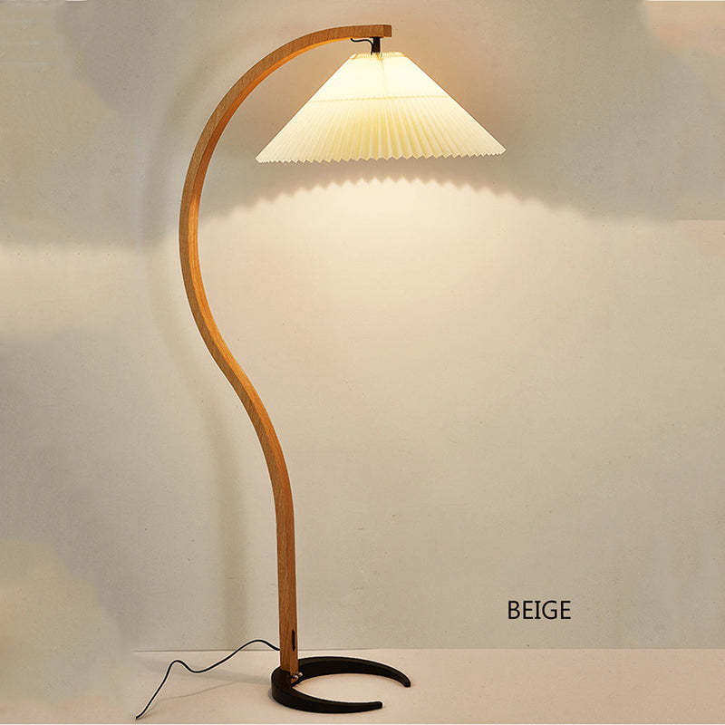 Modern Fabric Shade LED Floor Lamp | `12.6 x 20.5 x 59 in  | 12W Energy-Efficient Lighting | Brick by Brick