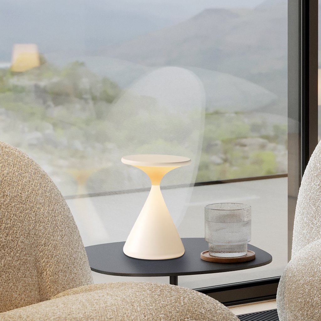 Rechargeable LED Table Lamp | 100h Runtime | Warm White Light | Minimalist & Touch-Dimmable