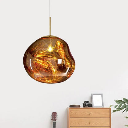 Glass Globe Pendant Light | 7.9 - 15.0 in | Glass Pendant | 4 Colors | Metal Frame | Brick by Brick