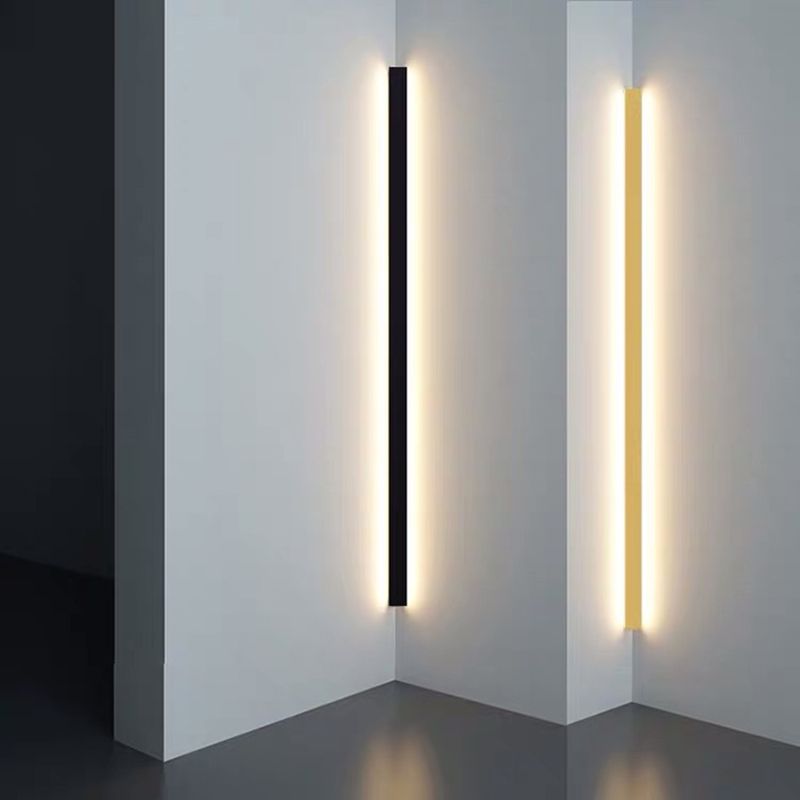 Minimalist LED Linear Wall Lamp | Modern Metal & Acrylic Fixture | 23.6–47.2 in | Brick by Brick