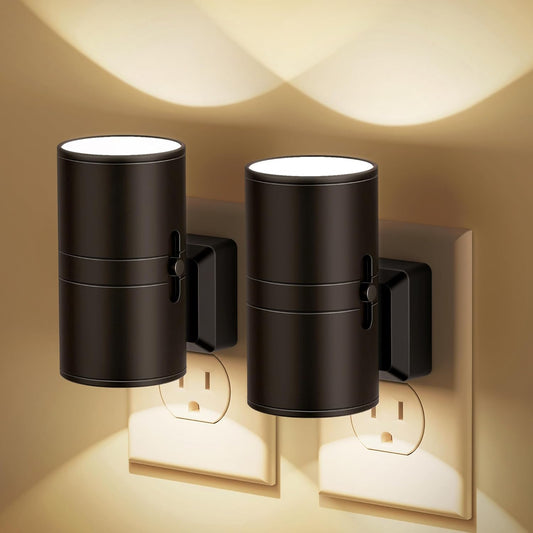 Dimmable LED Night Light | Auto Dusk Sensor | Compact Plug-In Design