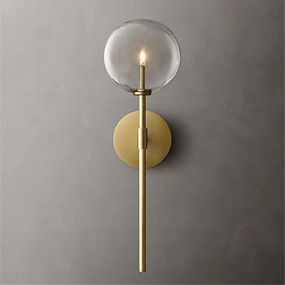 Retro Clear Glass Wall Lamp | 20.7 x 5.9 in | Modern LED Sconce | Indoor Ambient Lighting | Brick by Brick