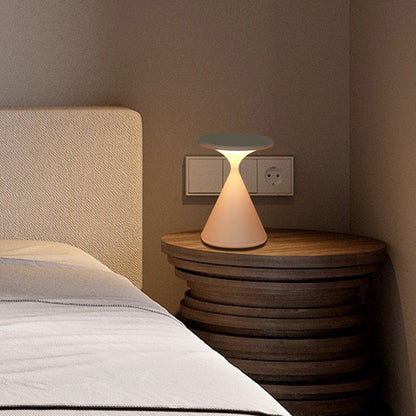 Rechargeable LED Table Lamp | 100h Runtime | Warm White Light | Minimalist & Touch-Dimmable