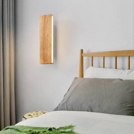 Rotatable Wood LED Wall Light | Modern Bedroom & Hallway | 8-20W | Brick by Brick