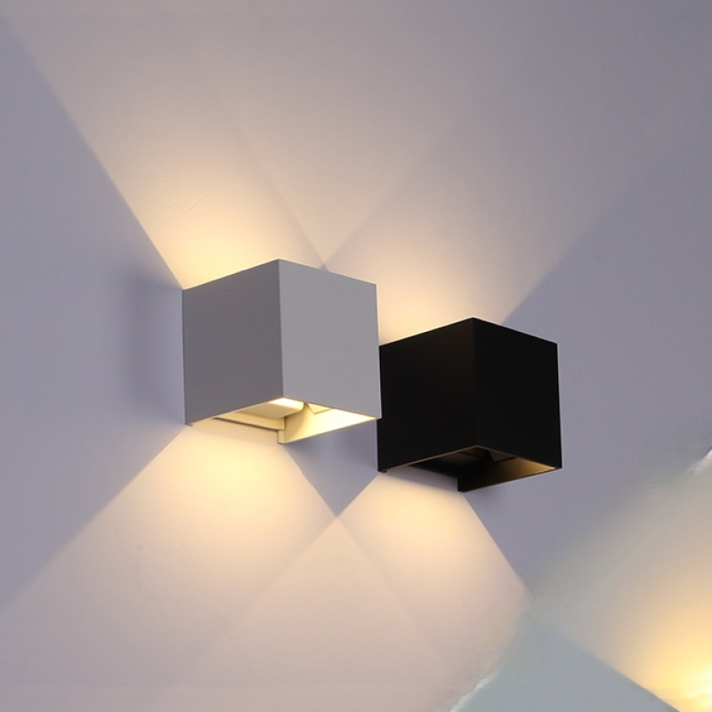 Adjustable Square LED Outdoor Wall Light | H3.9 in | Orr Style | 6-10W | Multiple Colour & Temp Options | Brick by Brick