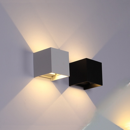 Adjustable Square LED Outdoor Wall Light | H3.9 in | Orr Style | 6-10W | Multiple Colour & Temp Options | Brick by Brick