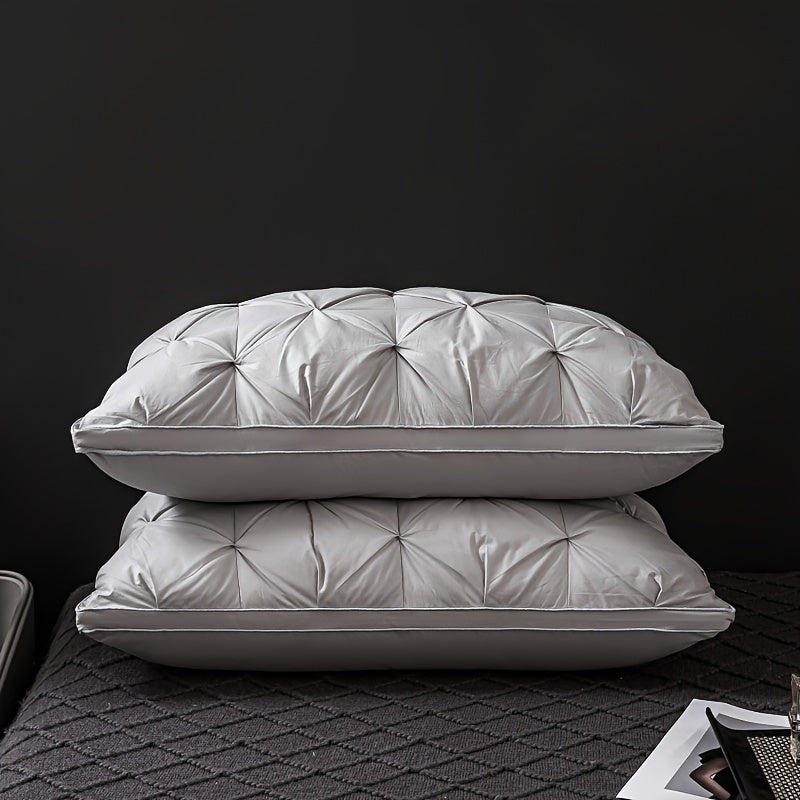Luxury Hotel Pillow | Diamond-Quilted Memory Support | Neck Alignment and Comfort | Brick by Brick