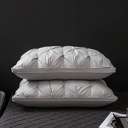 Luxury Hotel Pillow | Diamond-Quilted Memory Support | Neck Alignment and Comfort | Brick by Brick