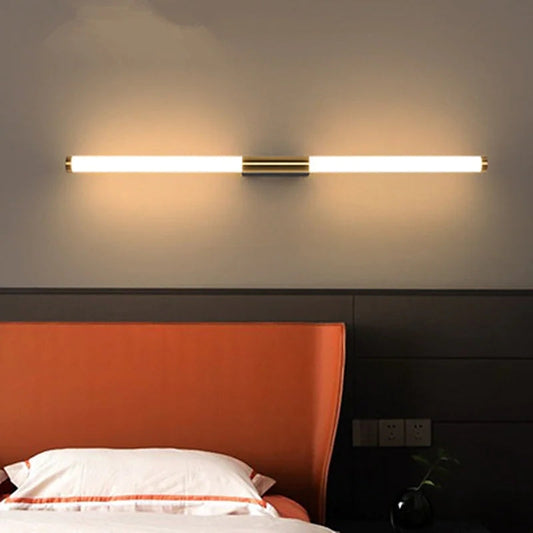 Modern Bar Wall Light | L19.3 - L27.2 in | Gold Linear Design | Minimalist Metal | Brick by Brick