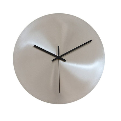 Minimalist Wall Clock | 7.9, 11.8, or 13.8 in | Brushed Stainless Steel | Sleek Modern Timepiece | Brick by Brick