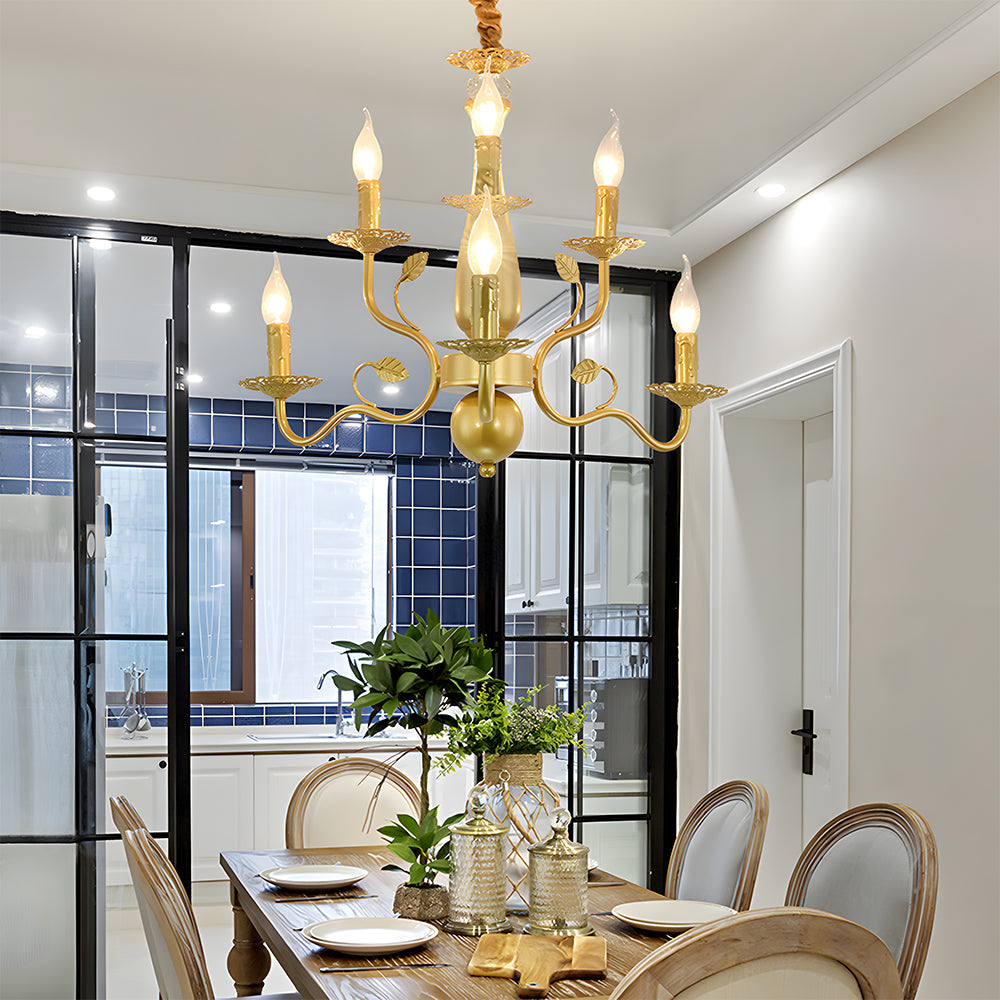 Flemish Style Farmhouse Chandelier | Rustic Iron | Vintage Pendant Fixture | 6/12/16 Lights | Brick by Brick