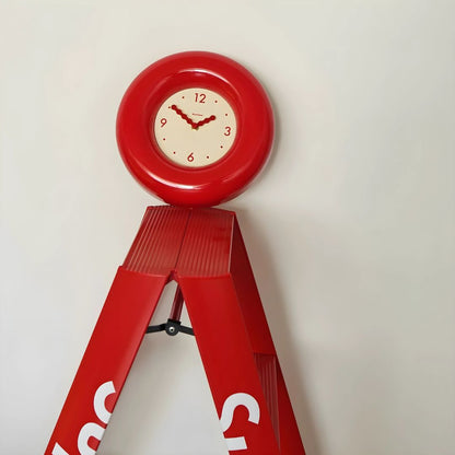 Bagel Wall Clock | 11.4 × 2 in | Silent Quartz Movement | Retro Modern Home Decor | Brick by Brick