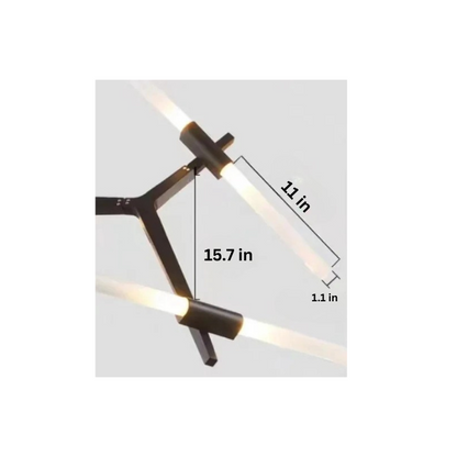 Glass Tube Pendant Light | Modern Industrial Nordic Tree Chandelier | 6–20 Heads | Brick by Brick