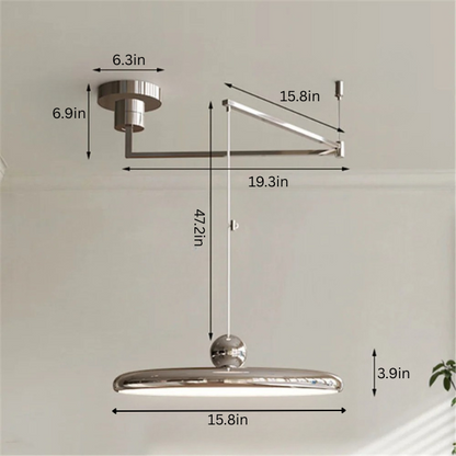 Nordic Rotatable Pendant Light | AC 90–260V | Modern Folding LED Chandelier | Adjustable Arm Ceiling Lamp | Brick by Brick