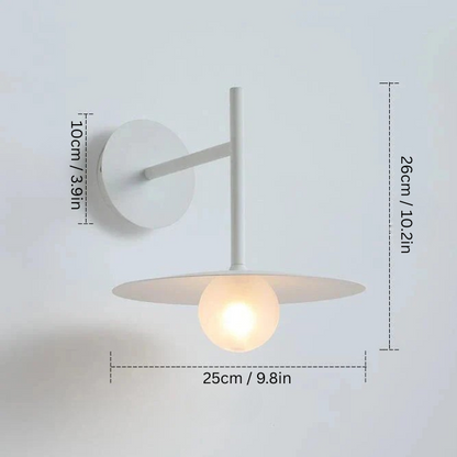 Modern Bedside Wall Light | H10.2 or H31.5 | Iron & Glass | LED Sconce | Bedroom Lighting | Brick by Brick