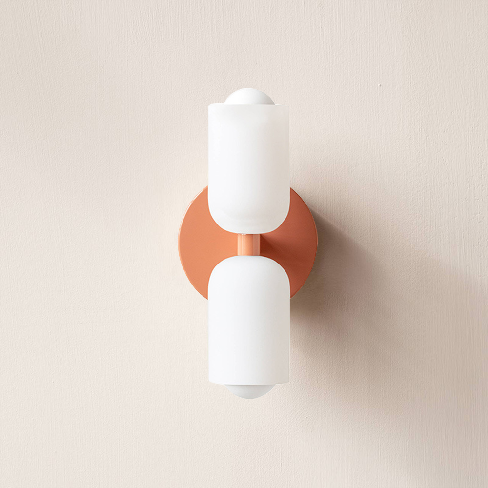 Double‑Head Wall Sconce | Unisex Metal & Acrylic Dual‑Light | Brick by Brick