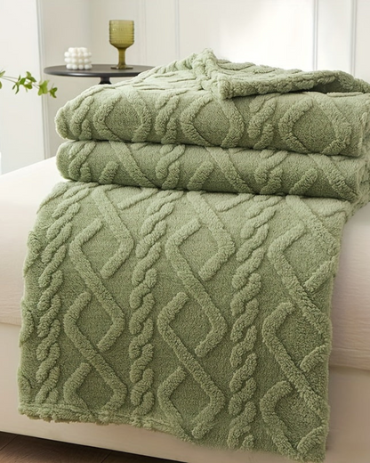 CozyNest Throw Blanket | Ultra-Soft Faux Sheepskin | Lightweight All-Season Comfort | Brick by Brick