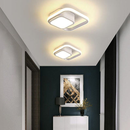 Double Ring LED Ceiling Lamp | 10.6in Diameter | Sleek Minimalist Design | Modern Home Accent | Brick by Brick