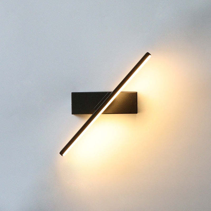 Modern Rotatable LED Wall Light | Black Metal | 12" Pivot Arm | Brick by Brick
