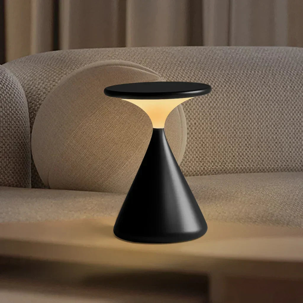 Rechargeable LED Table Lamp | 100h Runtime | Warm White Light | Minimalist & Touch-Dimmable