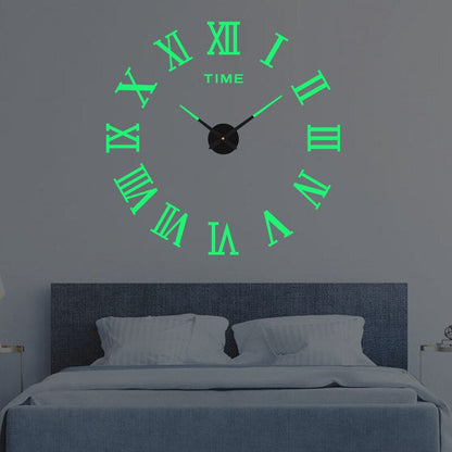 Modern Wall Clock | 23.6 - 51.2 in | 3D Floating Numbers Design | Silent Contemporary Home Décor | Brick by Brick