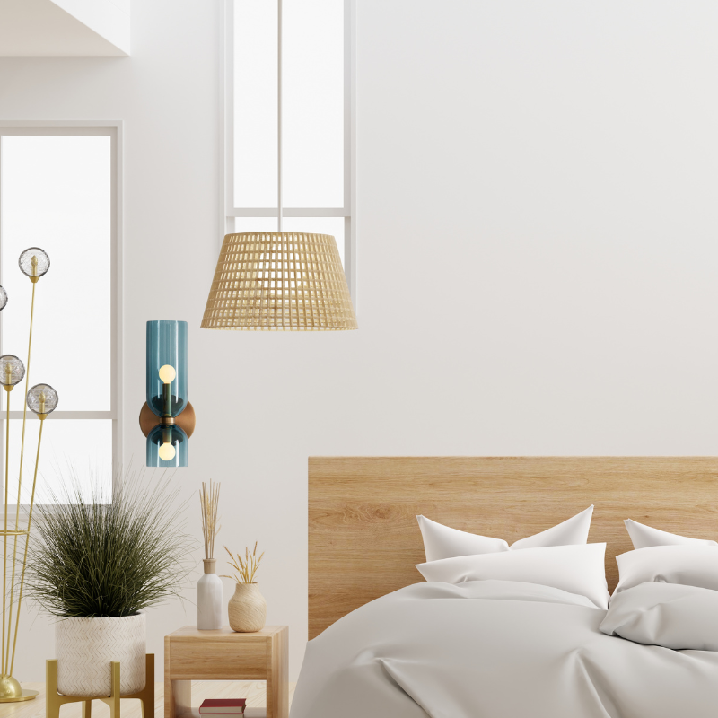 Morandi Double-Head LED Wall Lamp | 13.8 x 5.5 x 4.7 in | Metal & Glass | Dual Shade | Brick by Brick