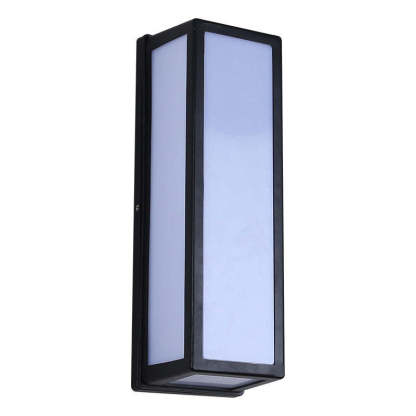 Modern Outdoor Wall Lamp | 11x10.2 in or 13x15 in | Waterproof Metal | Black | Warm White LED | Brick by Brick