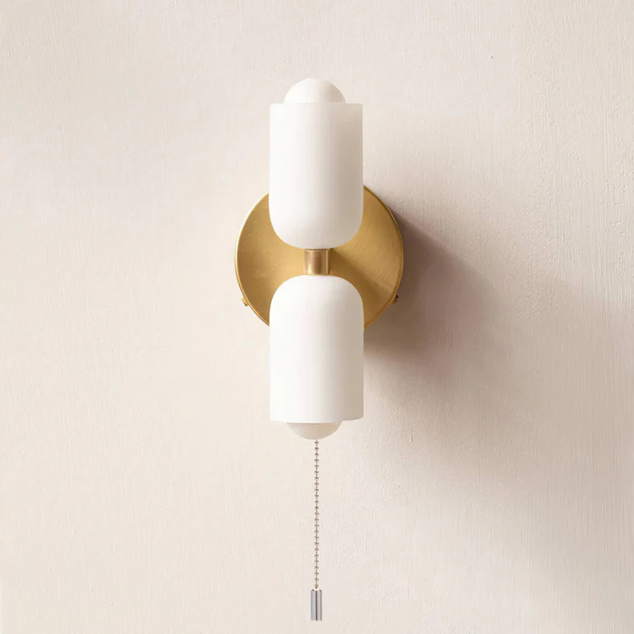 Double‑Head Wall Sconce | Unisex Metal & Acrylic Dual‑Light | Brick by Brick