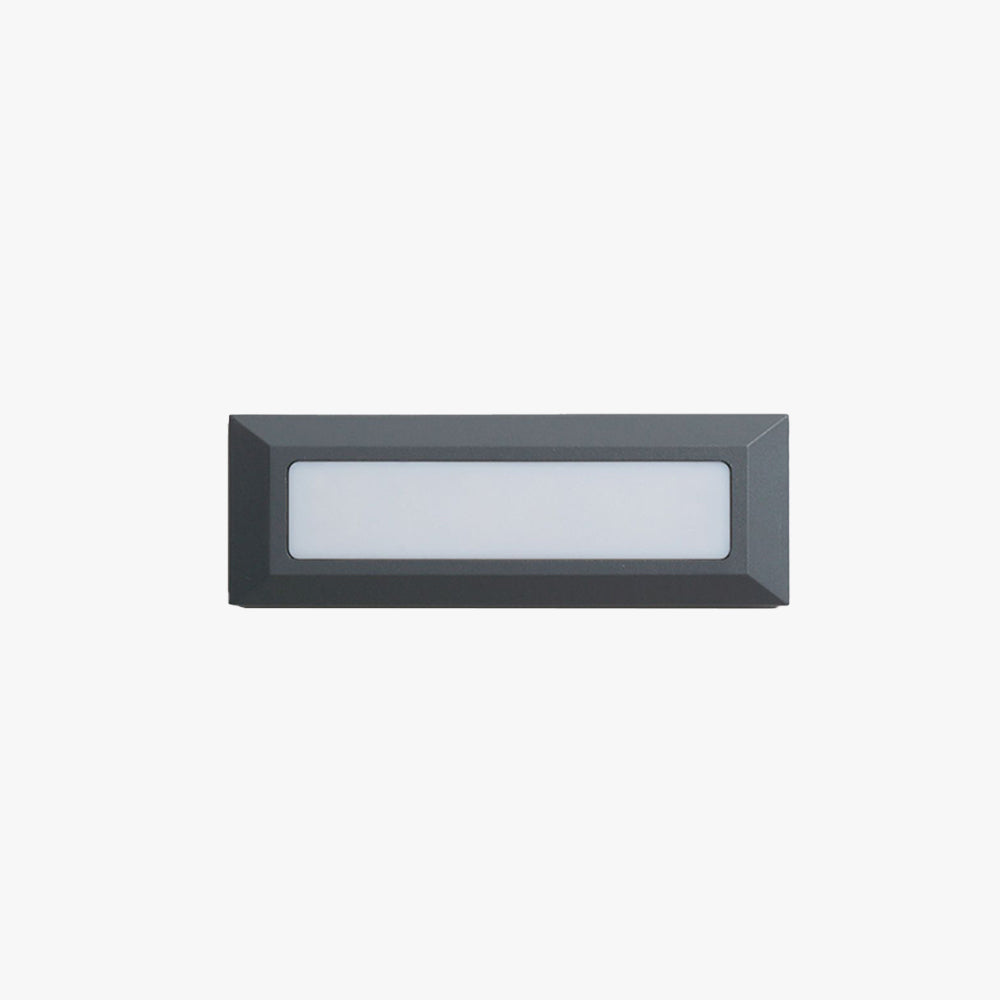 Rectangular LED Deck Step Light | Orr Outdoor Fixture 9.1″ × 3.1″ | Metal & Acrylic | Brick by Brick