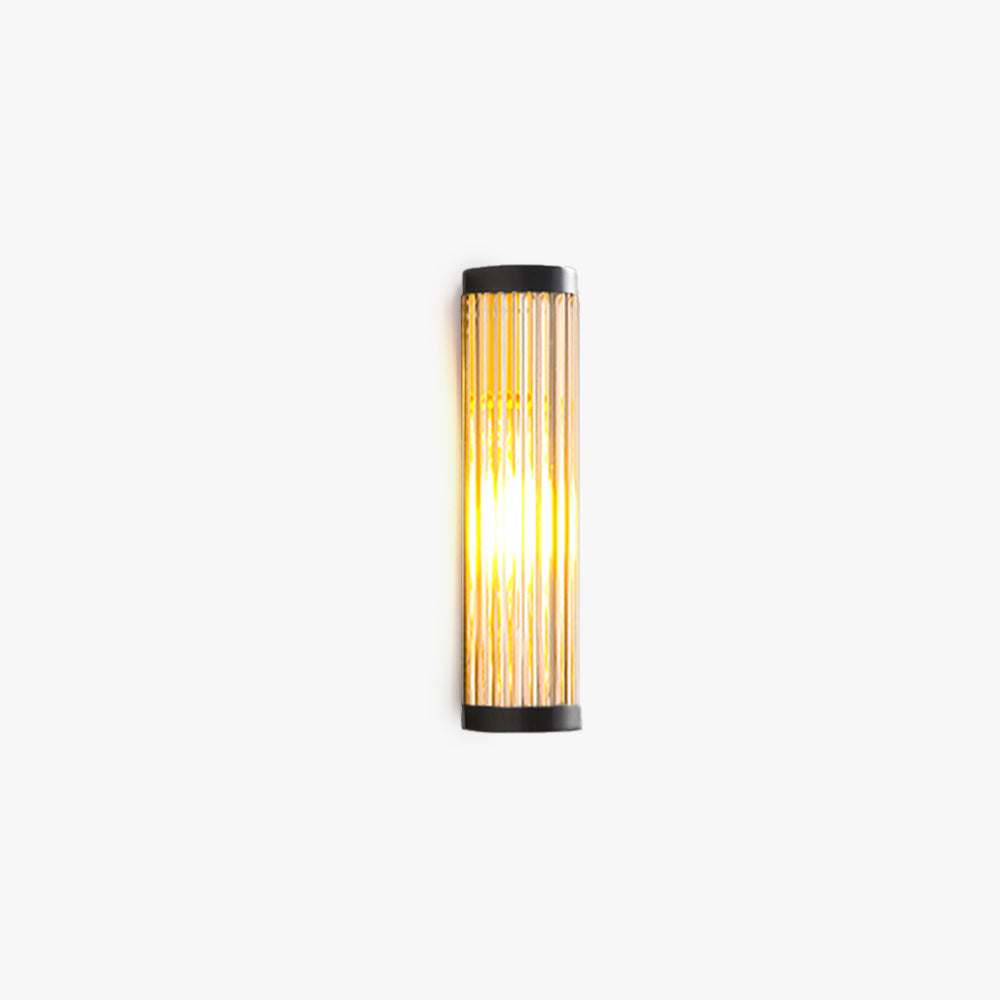 Outdoor Wall Light | Dia 5.1 x H 11.8-31.5 in | Semi-Cylindrical Black | Weatherproof | Modern Design | Brick by Brick