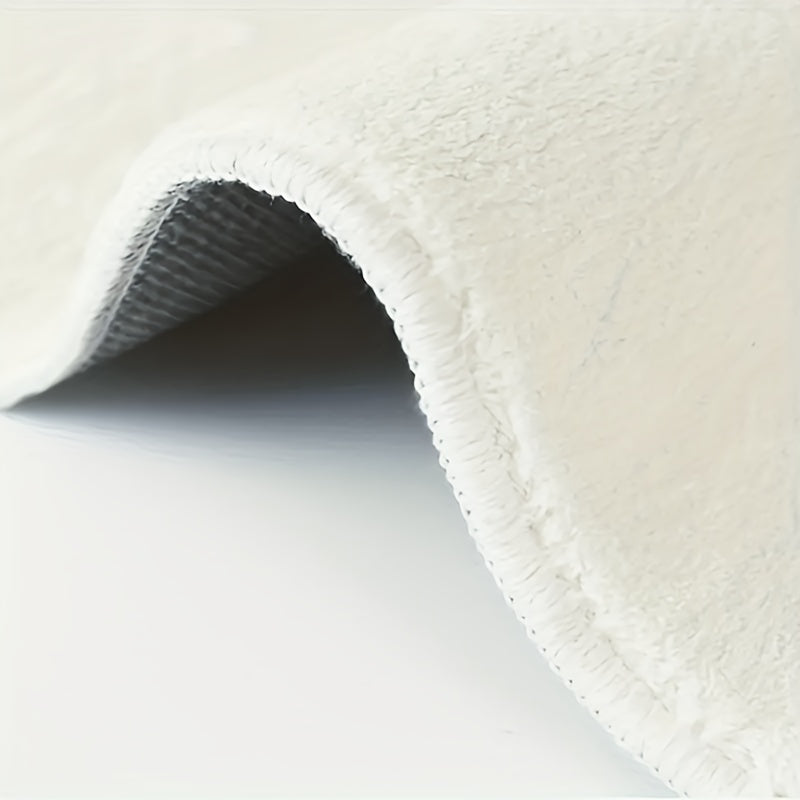 Bath Mat Geometric Wave Design | Faux Cashmere Soft Absorbent Non-Slip | Brick by Brick