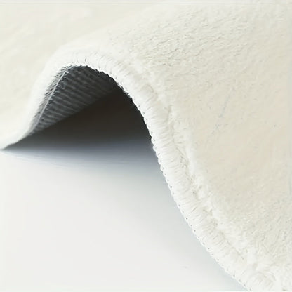 Bath Mat Geometric Wave Design | Faux Cashmere Soft Absorbent Non-Slip | Brick by Brick