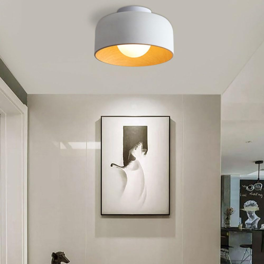 Minimalist Flush Mount Ceiling Light | D8.66 in × H5.12 in | Modern LED Fixture | Brick by Brick