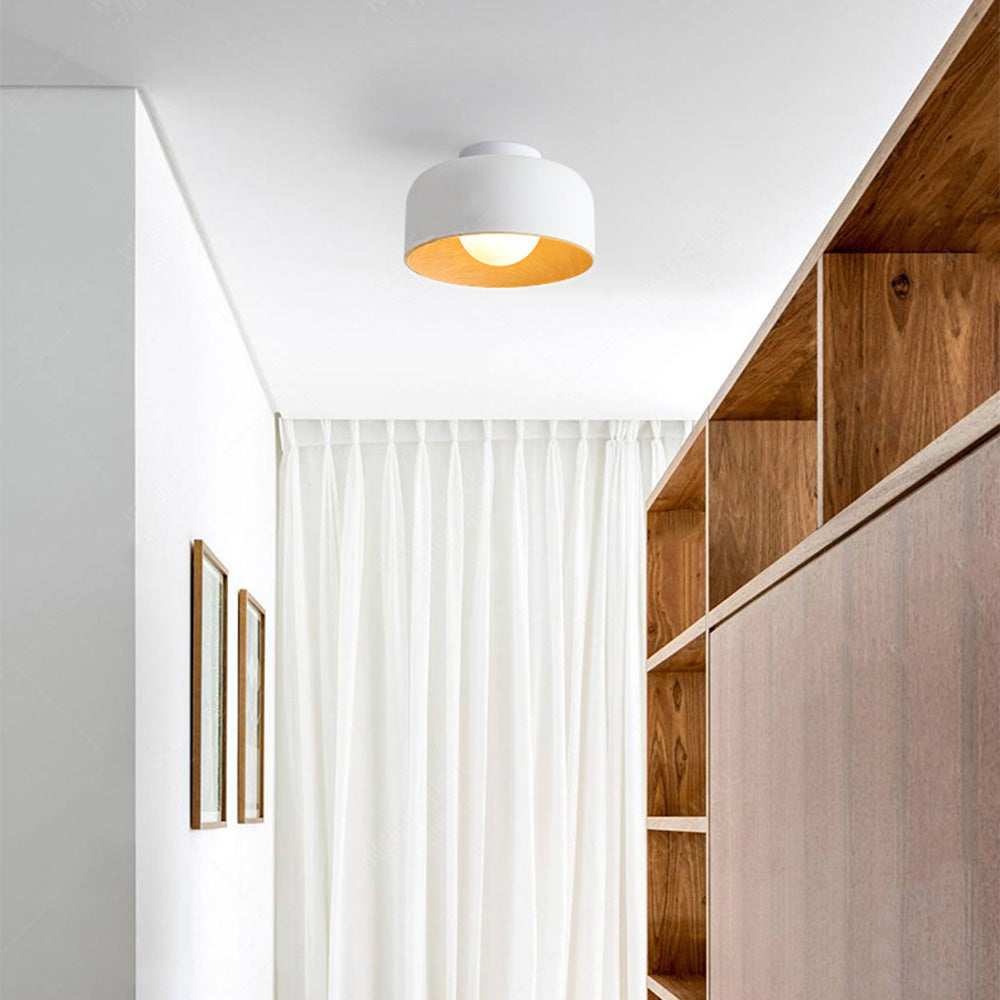 Minimalist Flush Mount Ceiling Light | D8.66 in × H5.12 in | Modern LED Fixture | Brick by Brick