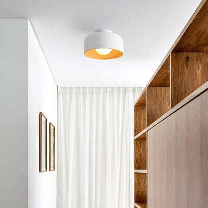 Minimalist Flush Mount Ceiling Light | D8.66 in × H5.12 in | Modern LED Fixture | Brick by Brick