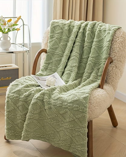 CozyNest Throw Blanket | Ultra-Soft Faux Sheepskin | Lightweight All-Season Comfort | Brick by Brick