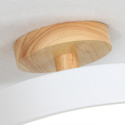 Colorful Semi-flush LED Ceiling Light | 7.08×3.93 in | Modern Painted Wood & Hardware Fixture | Brick by Brick