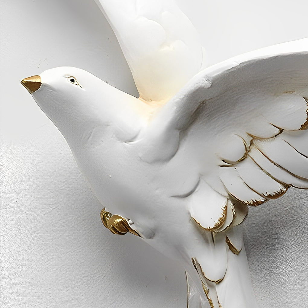Birds Feathers Wall Decor | 3D Art Sculpture | Modern Nordic Sculpture | Brick by Brick