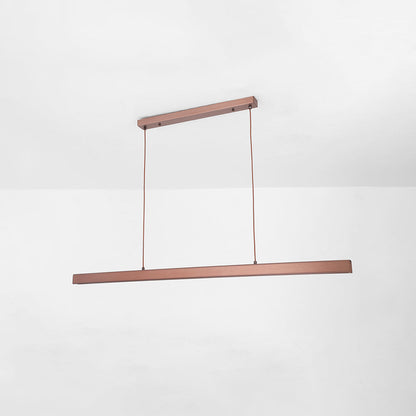 Modern LED Dining Room Chandelier | H 47.2 in | Nordic Long Hanging Fixture | Black or Gold Finish | Brick by Brick