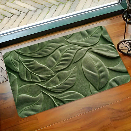 Quick-Dry Bath Mat | Diatomaceous Earth Leaf Pattern | Non-Slip | Brick by Brick