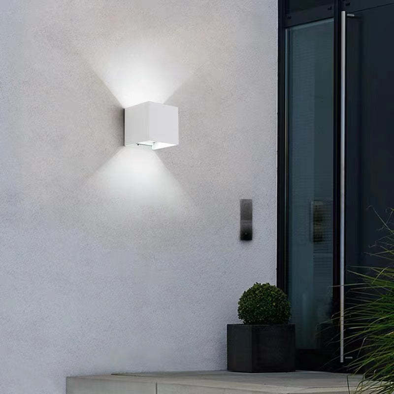 Adjustable Square LED Outdoor Wall Light | H3.9 in | Orr Style | 6-10W | Multiple Colour & Temp Options | Brick by Brick
