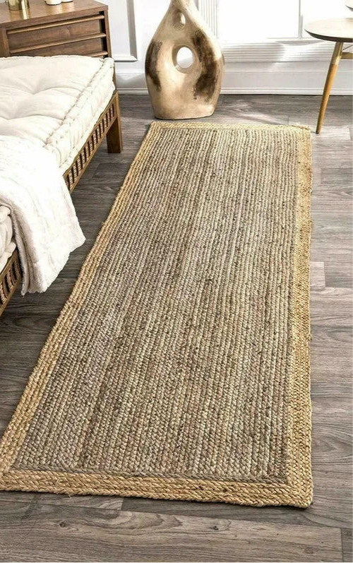 Natural Fibre Area Rug | Neutral Tones  Rustic Farmhouse Style Living Room | Brick by Brick