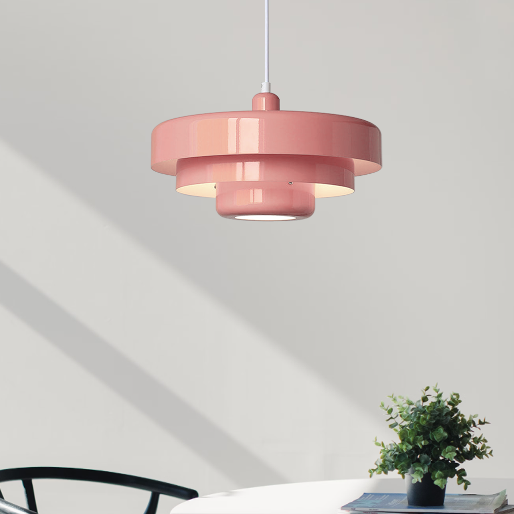 Bauhaus Style Iron Pendant Light | 8.27×13.78 in | Modern Mid-Century Hanging Fixture | Brick by Brick