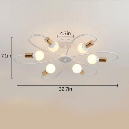 Modern Industrial Ceiling Lamp | L19.69-32.68 in | E27 Pendant Light | Retro Iron Chandelier | Brick by Brick