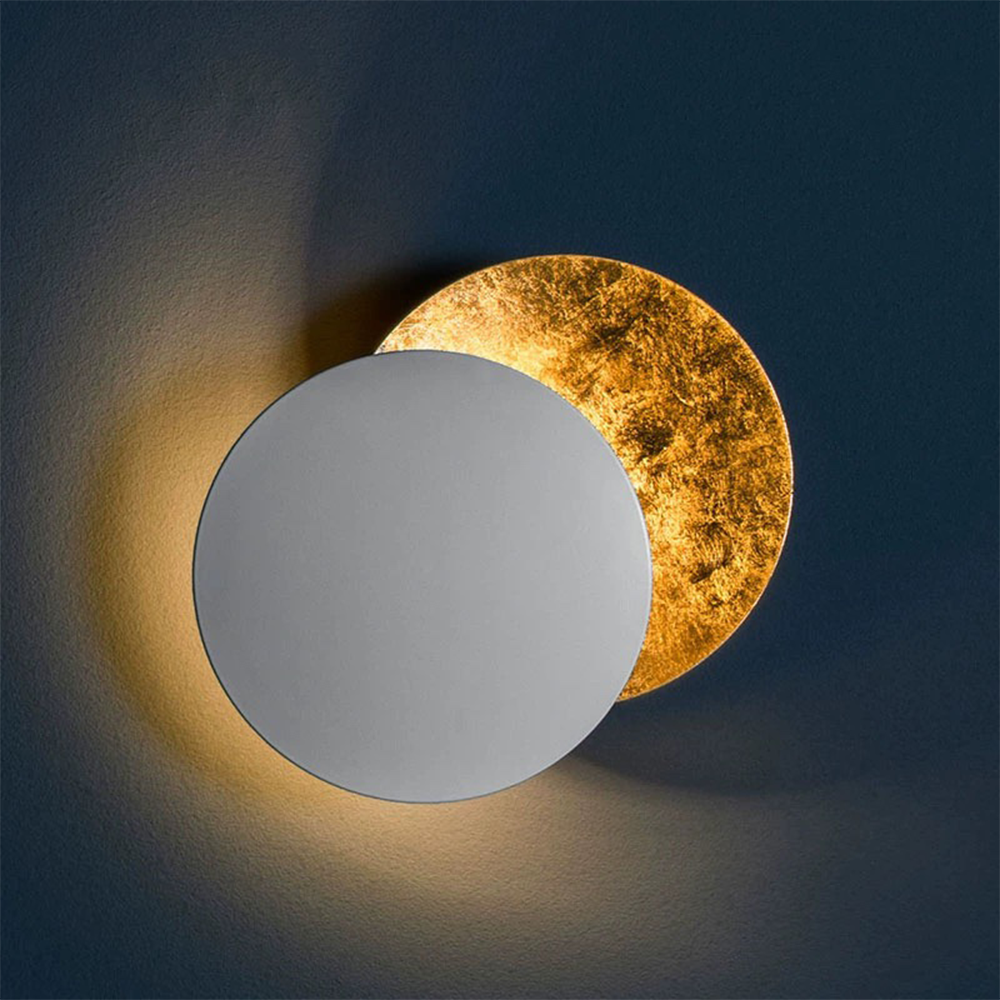 Rotating Round Wall Light | Modern LED Fixture | 7.8–9.8 in | Creative Iron Design | Brick by Brick