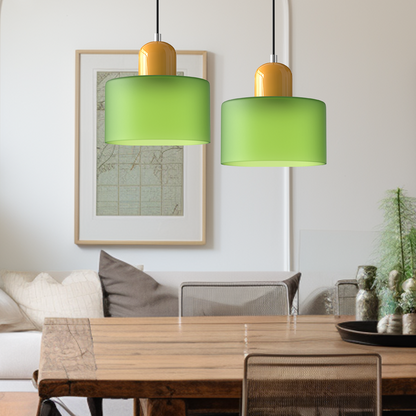 Bauhaus Glass Pendant Light | Modern Globe Design | Adjustable Ceiling Lamp | Brick by Brick