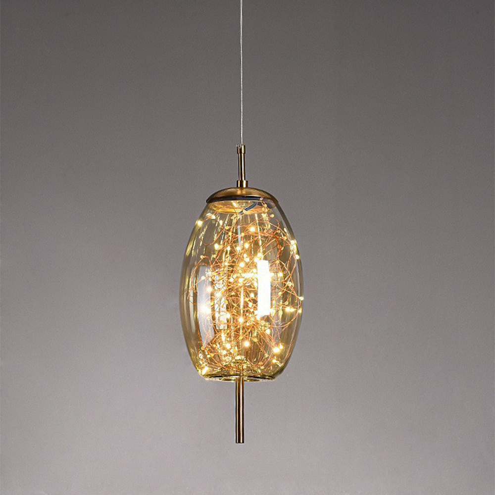 Nordic Pendant Light | Luxury LED Lighting | Modern Glass Pendant | Energy-Efficient Home Décor | Brick by Brick